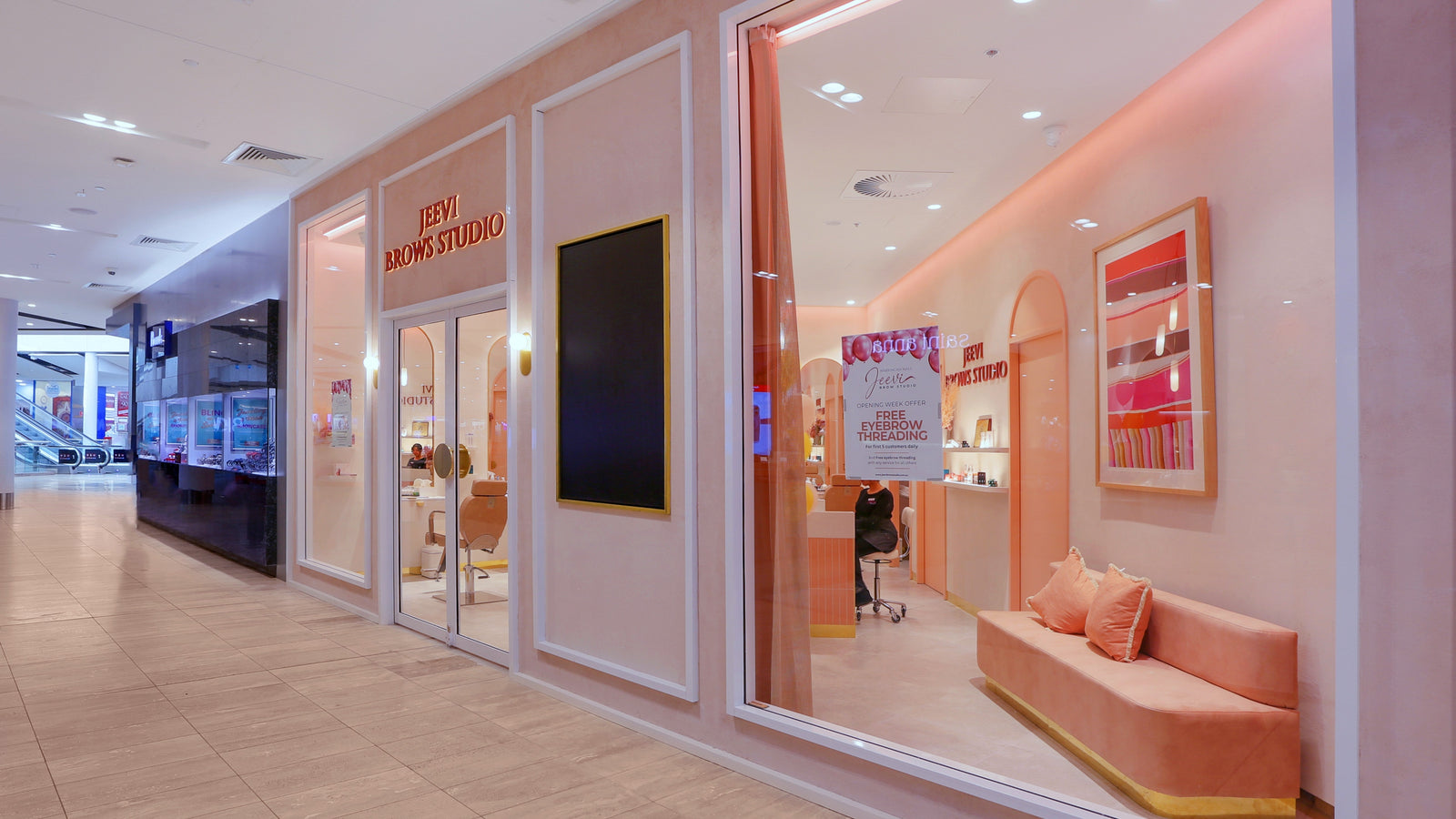 Amanda Westley’s Prints Featured in Jeevi Brow Studio: National Rollout