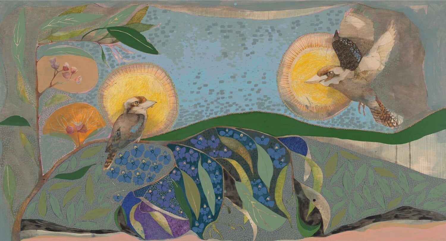 Kookaburra and Sun Orchid at Ferguson Park
