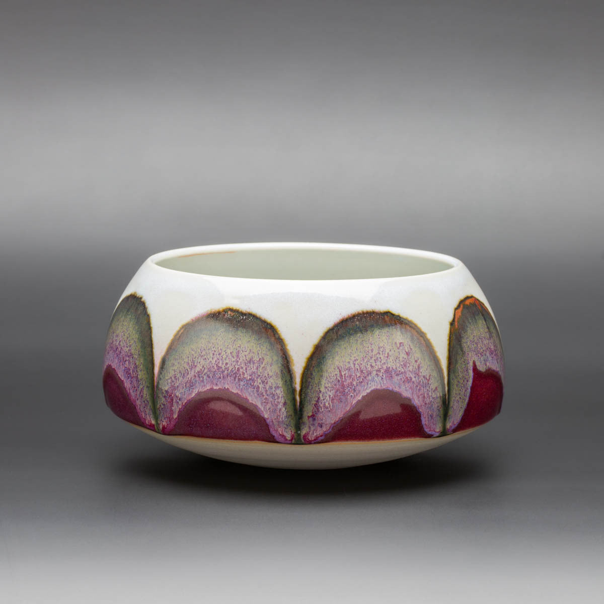 Magenta Flambé - Convex Bowl