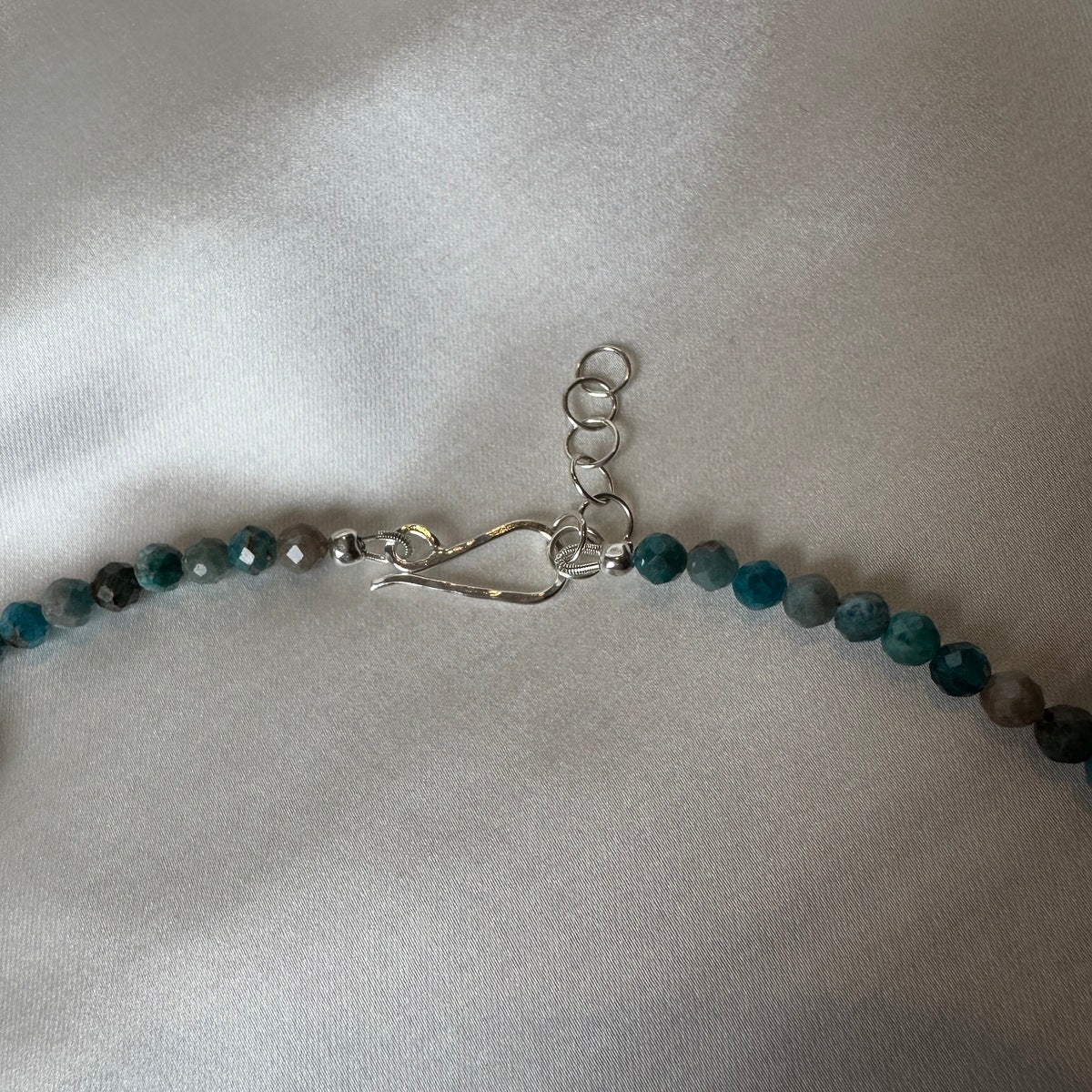 Small Succulent and Apatite Necklace