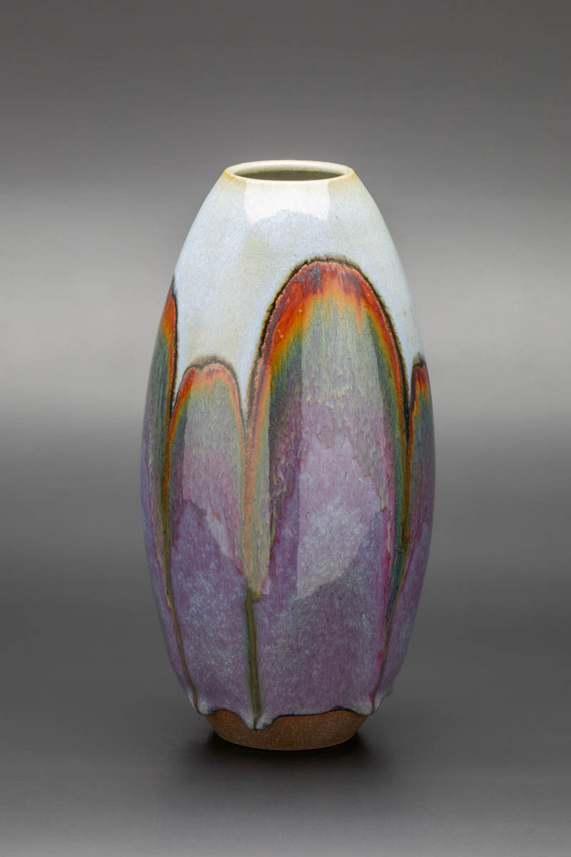 Mauve Rust Arches - Vase