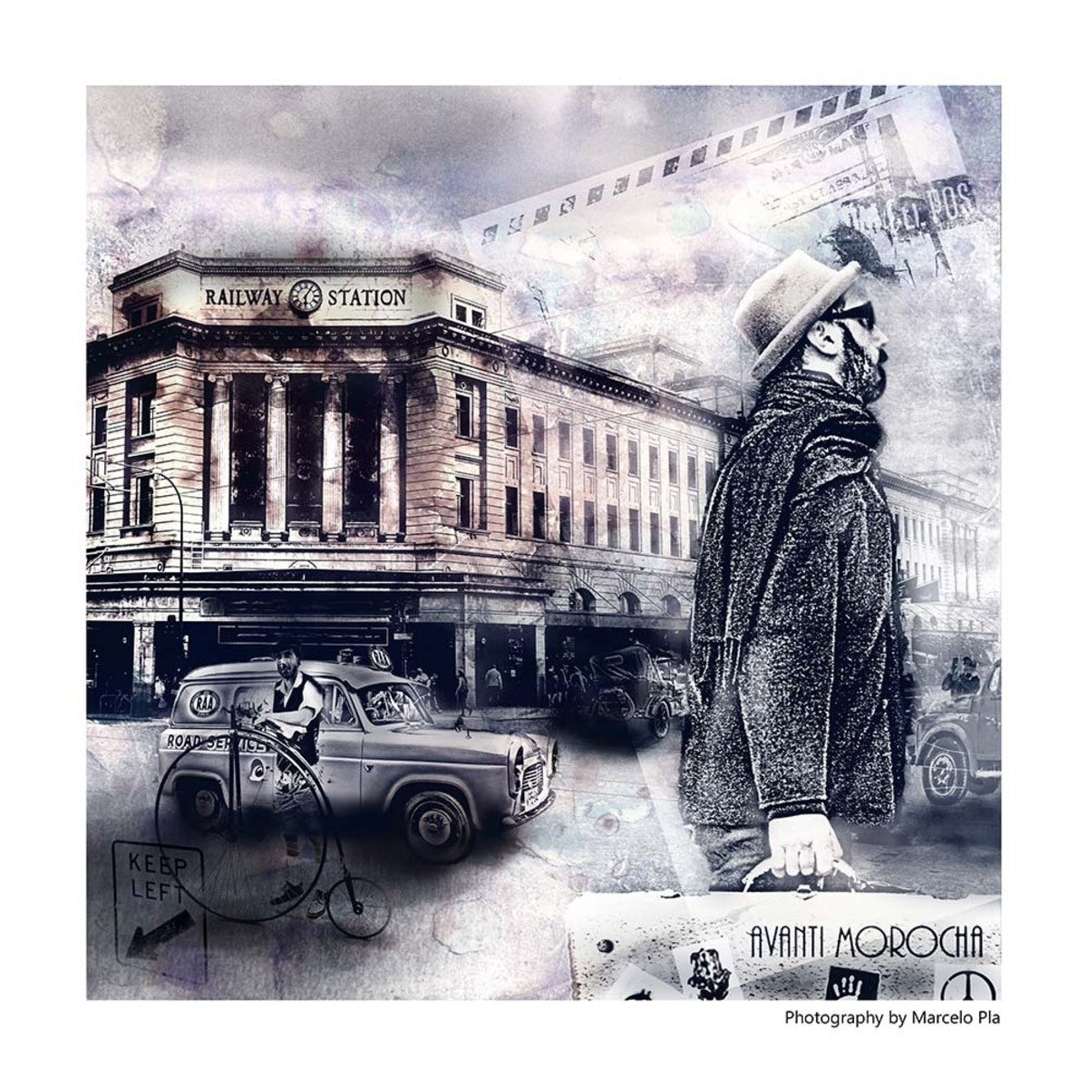 Postcard - Adelaide Railway Station