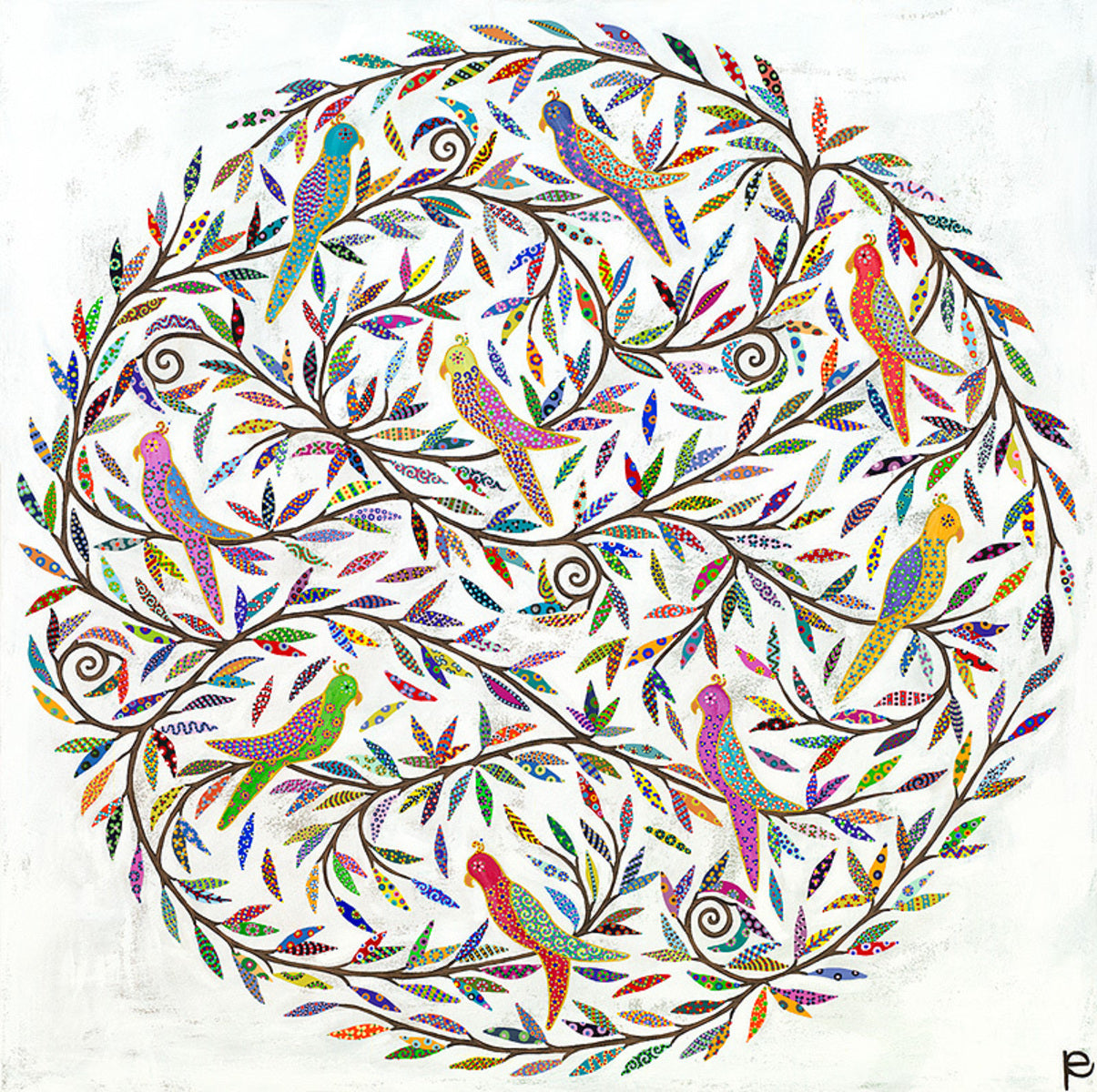 Mandala Parrots