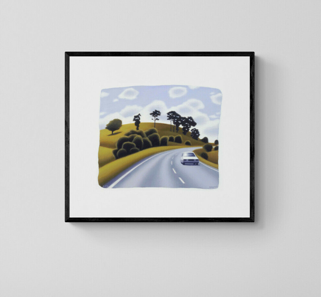 Hillside Road and Car