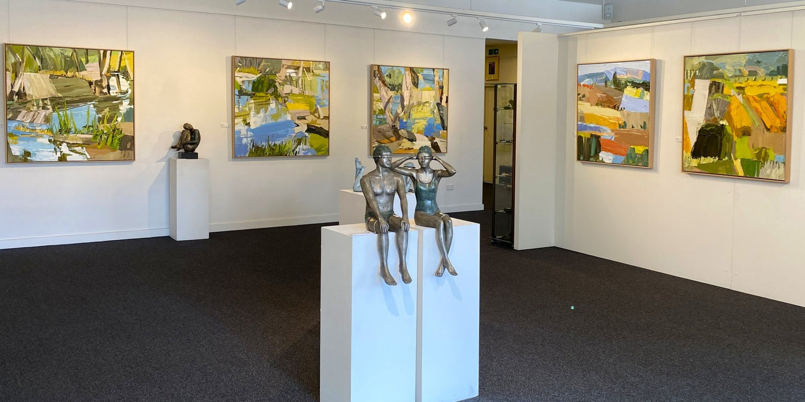 To The River by Lise Temple | Sculpture by Mela Cooke