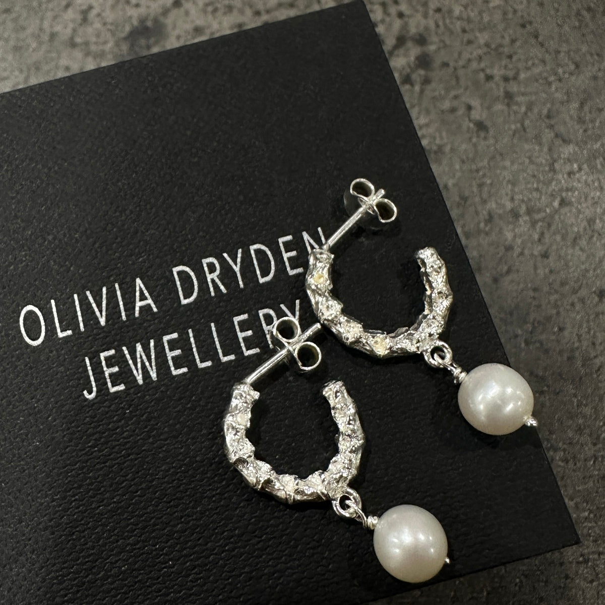 Small Rat Spine Hoop with Drop Earrings