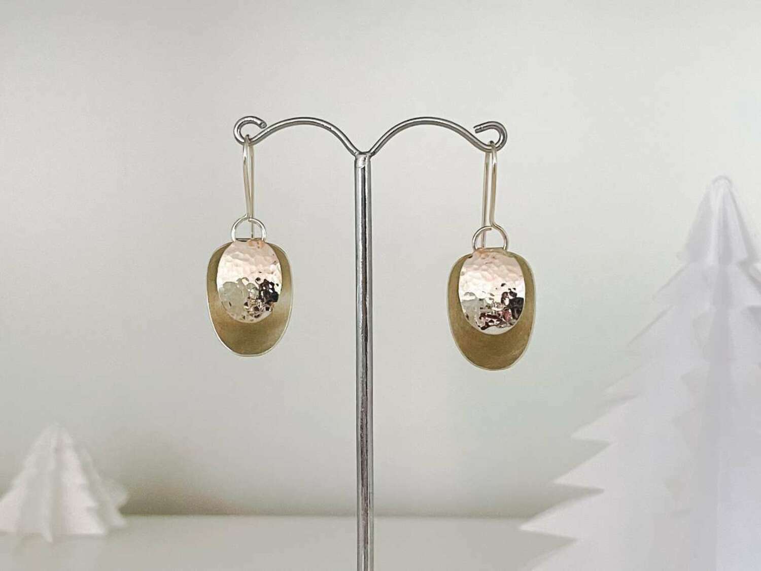 Folde Oval Earrings
