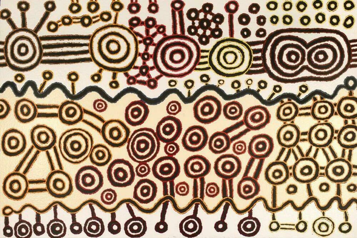 Roschelle Nampijinpa Major - Warna Jukurrpa (Snake Dreaming)