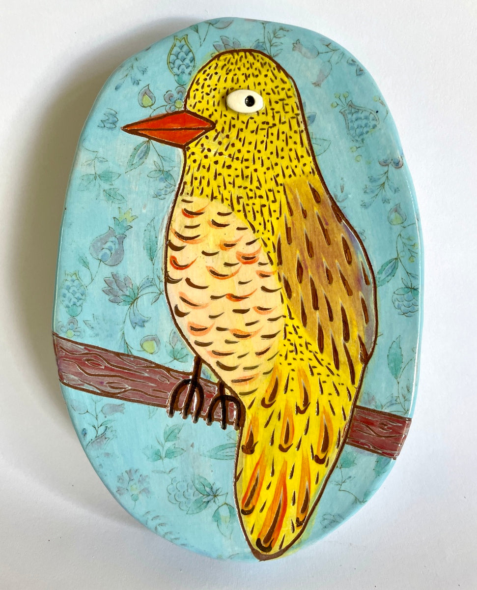 Yellow Red-Beak Bird