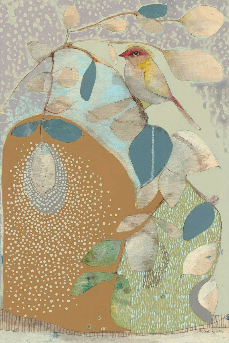 Red Backed Finch and Blue Gum II