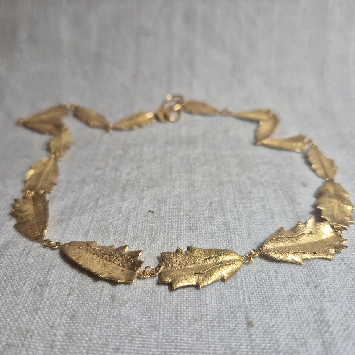 Botanical necklace - banksia, gold plated