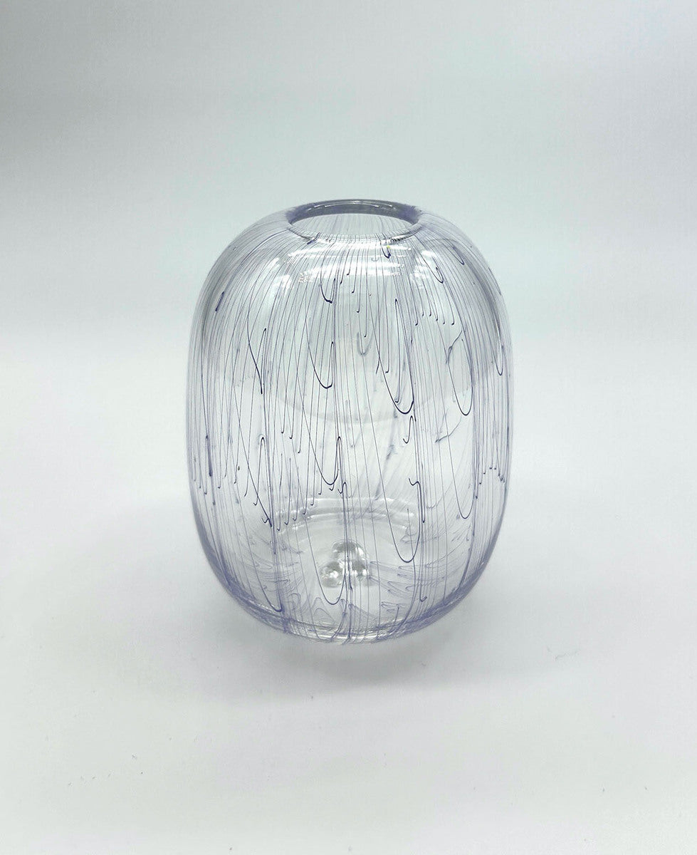 Purple Lines - Small Vase