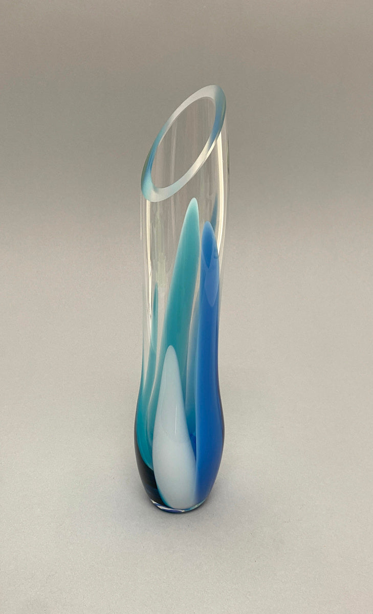 Mixed Colour Posy Vase - Blue
