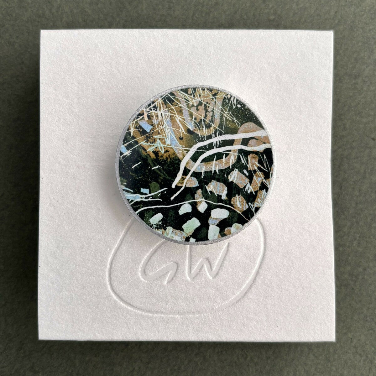 Riverlines II Brooch