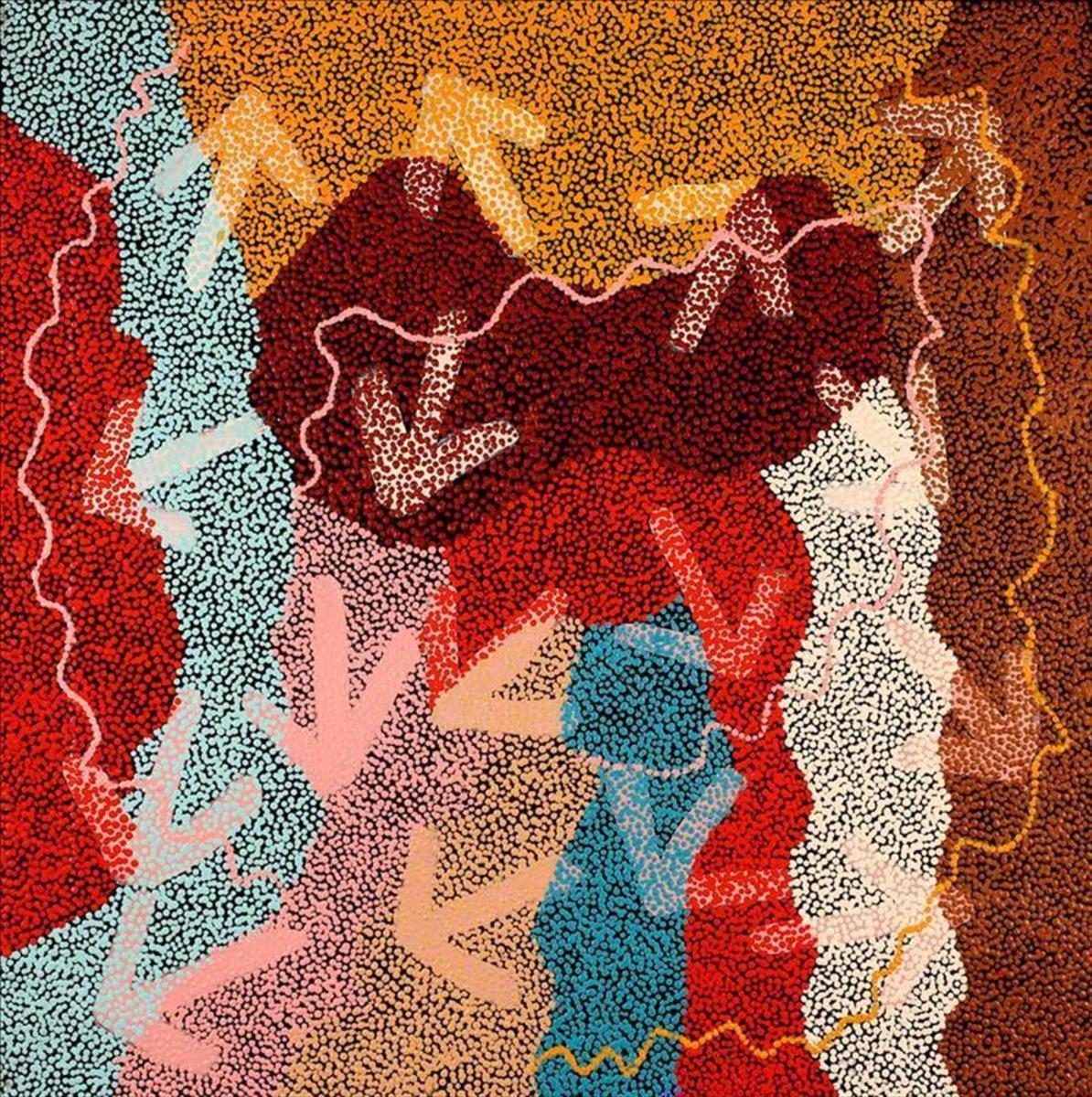 Margaret Nangala Gallagher - Yankirri Jukurrpa (Emu Dreaming) - Ngarlikirlangu