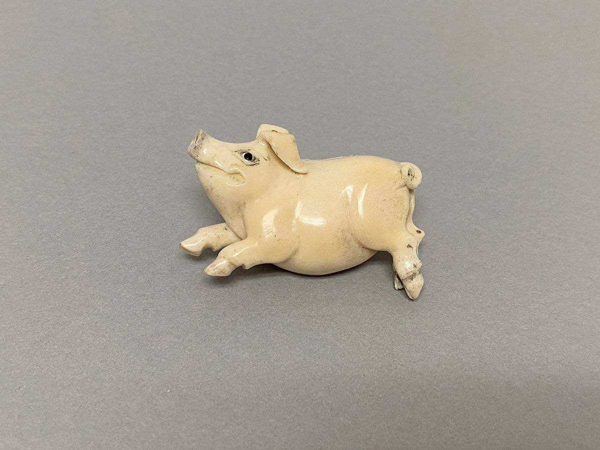 Happy Pig Brooch