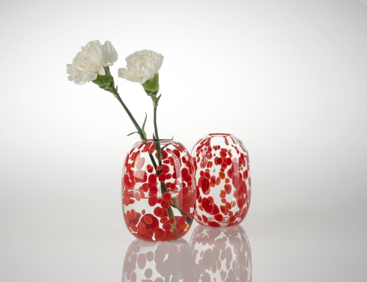 Aussie Front Yard Vases - Waratah  (red spots)