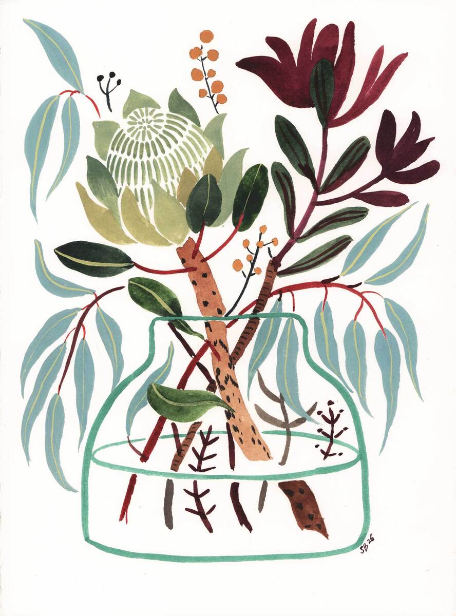 Mixed Natives with Blue Gum