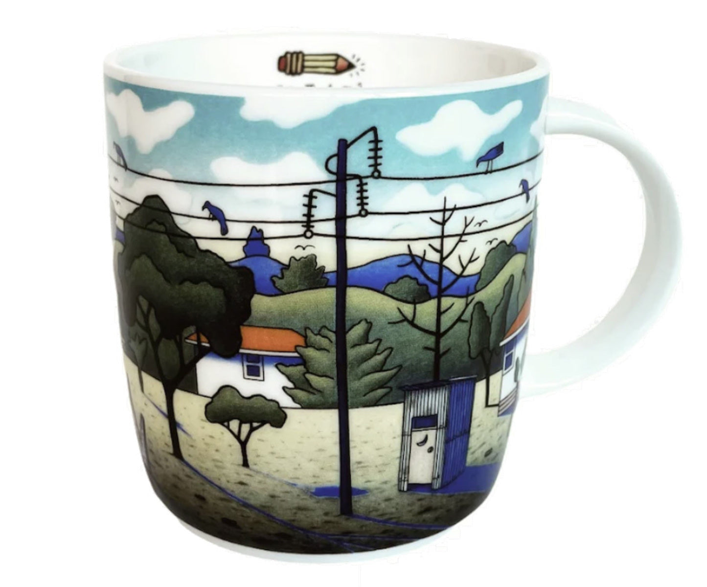 Homes and Poles Mug
