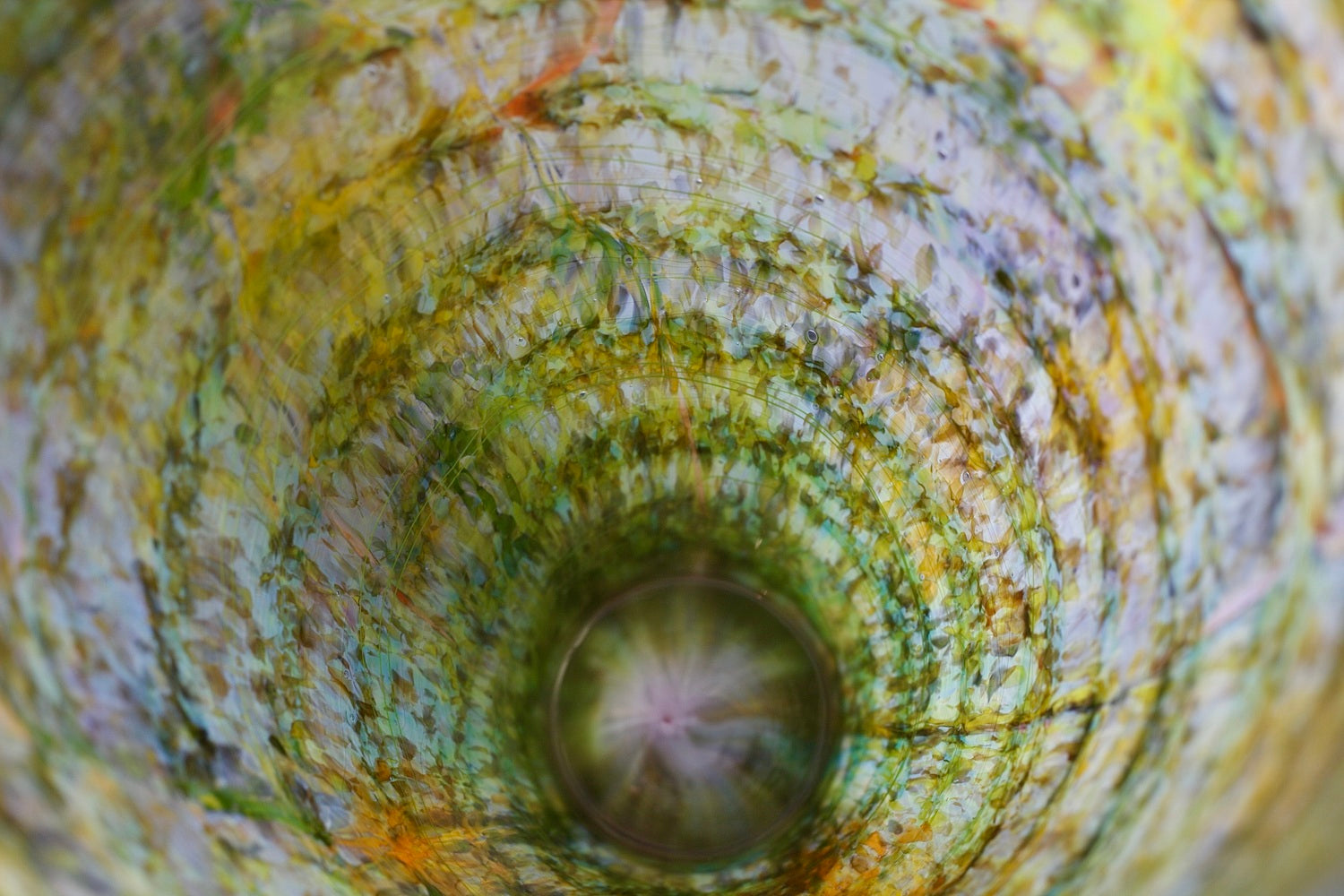 Geologic Vase - tall green