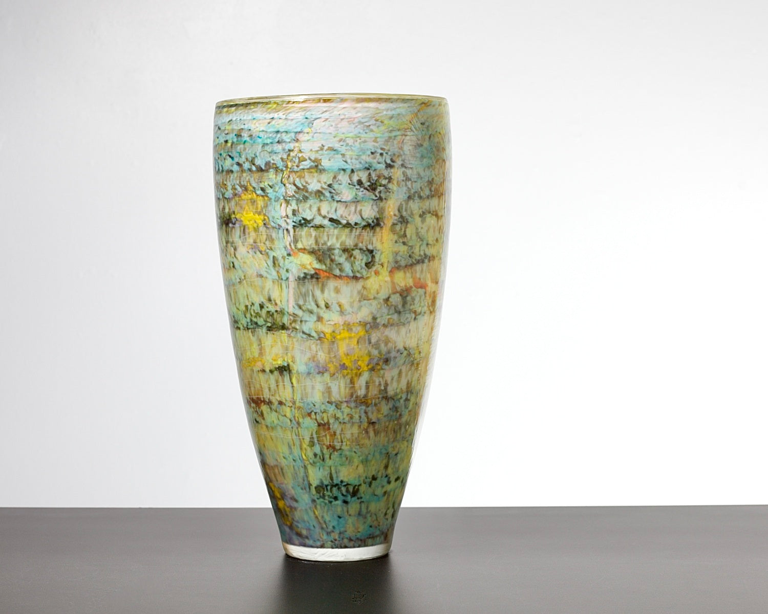 Geologic Vase - tall green