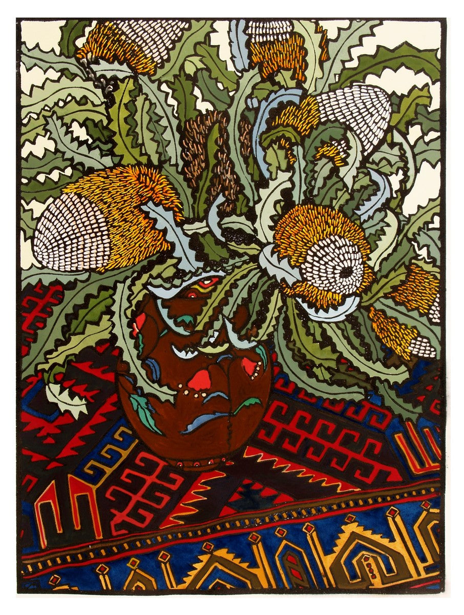 Banksias on Rug
