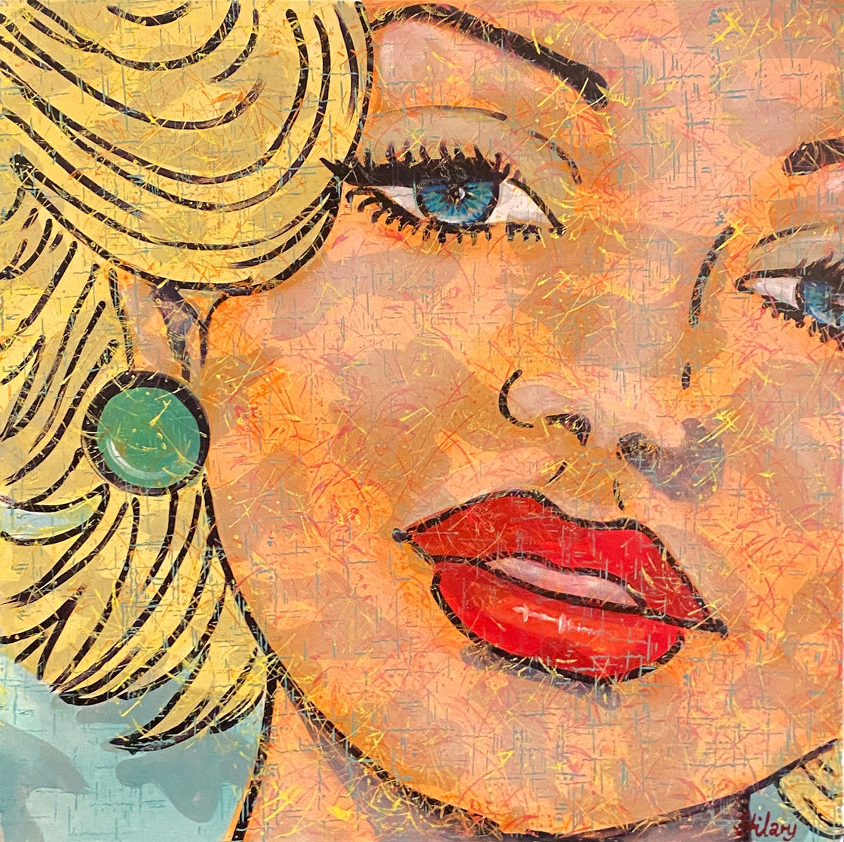 Girl with Green Earring