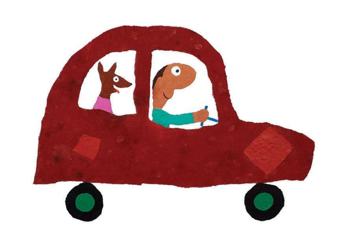 Red Car Pink Tongue - A1