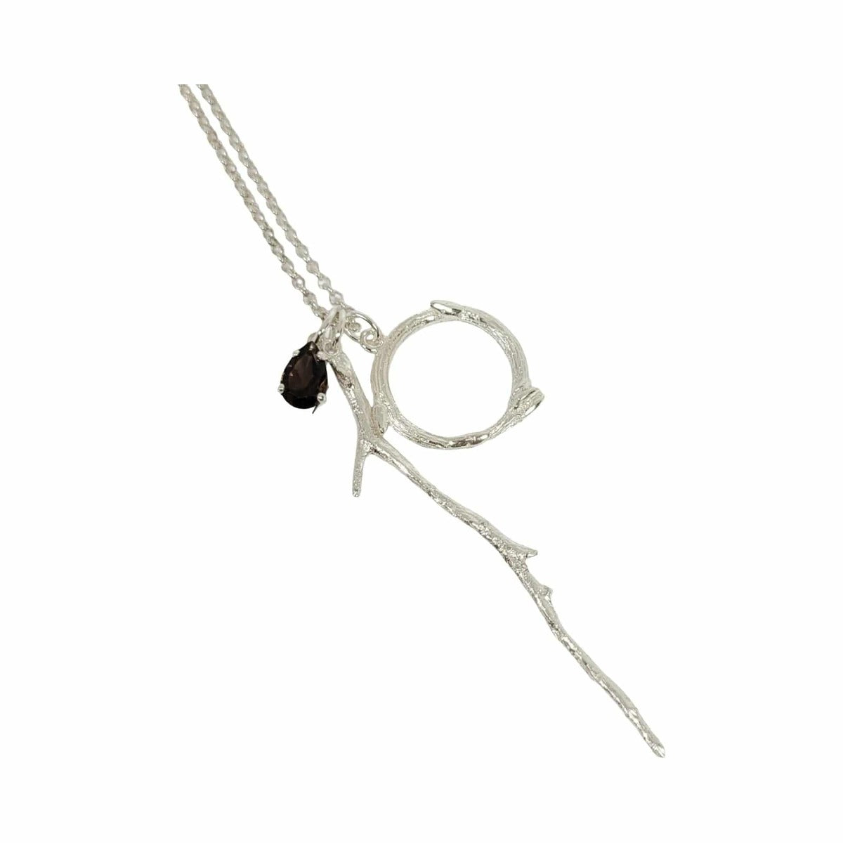 Willow wreath charm necklace