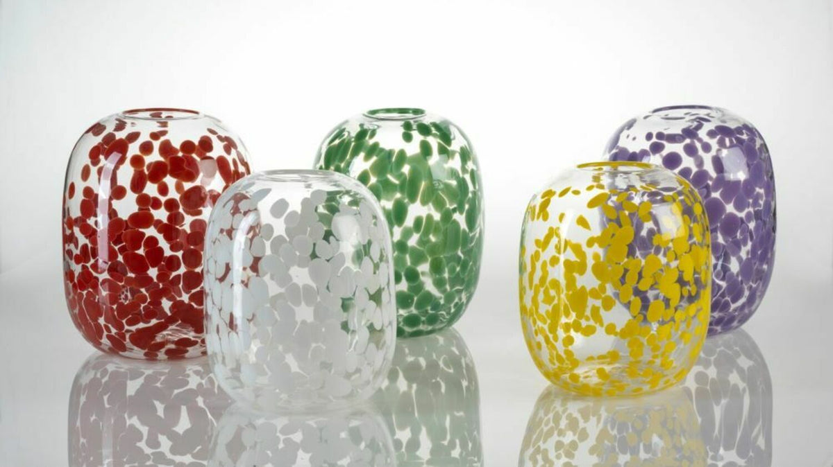 Aussie Front Yard Vases - Large Wattle (yellow spots)