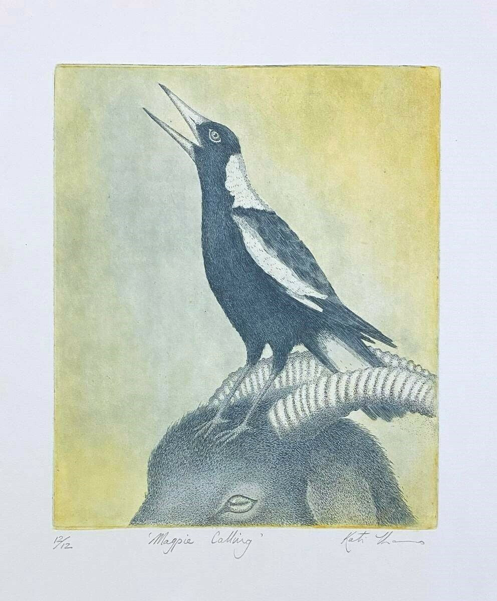 Magpie Calling (unframed)