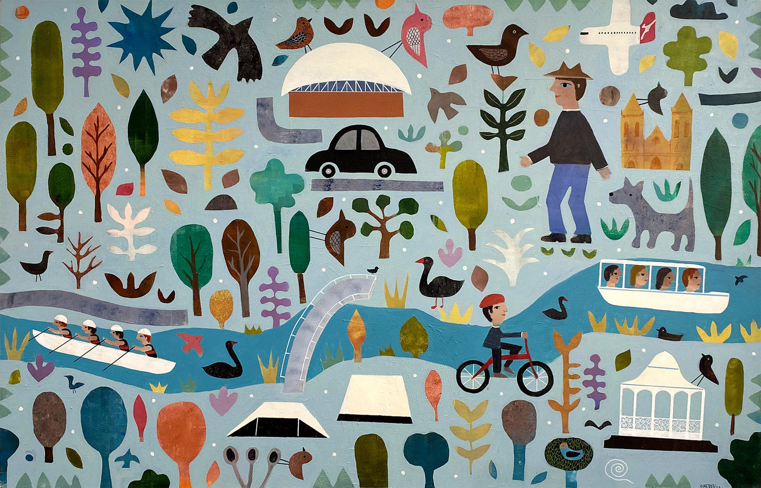 Banks of the old River Torrens