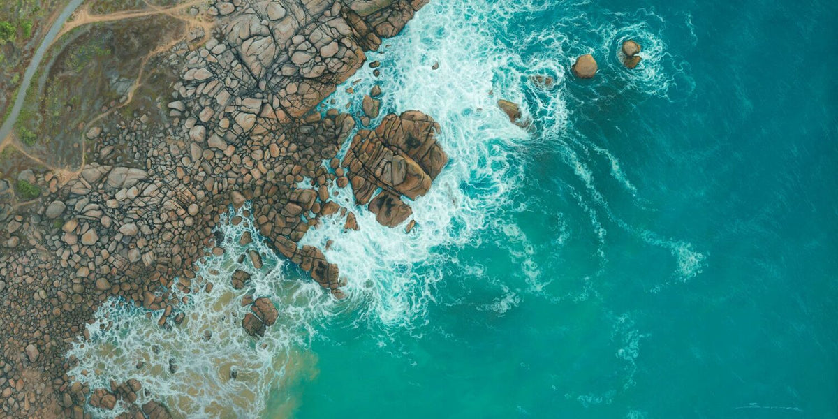 Swirling White Water At Port Elliot