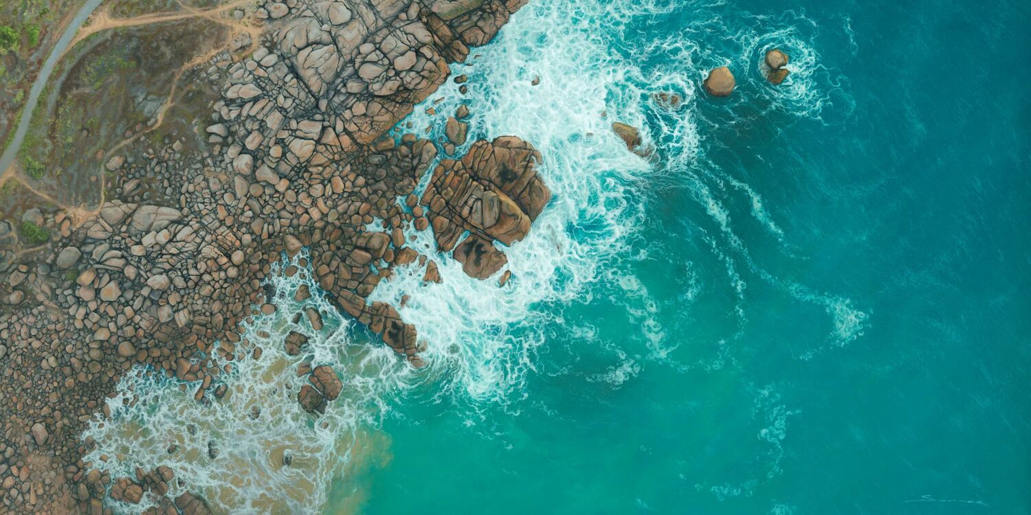 Swirling White Water At Port Elliot