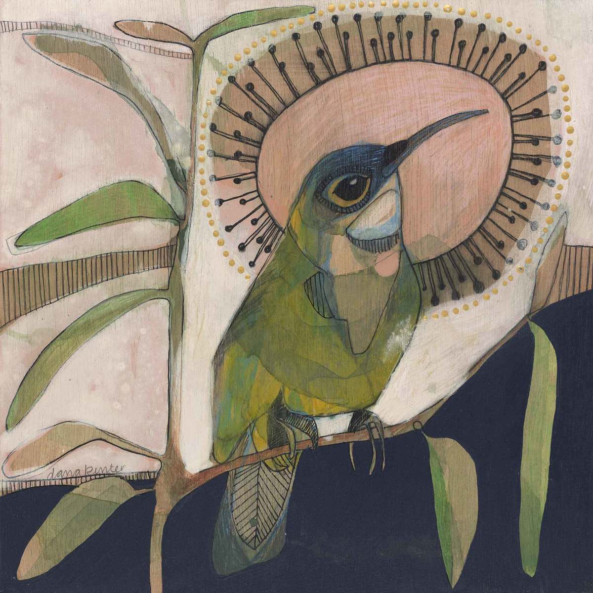 Eastern Spinebill & Eucalyptus