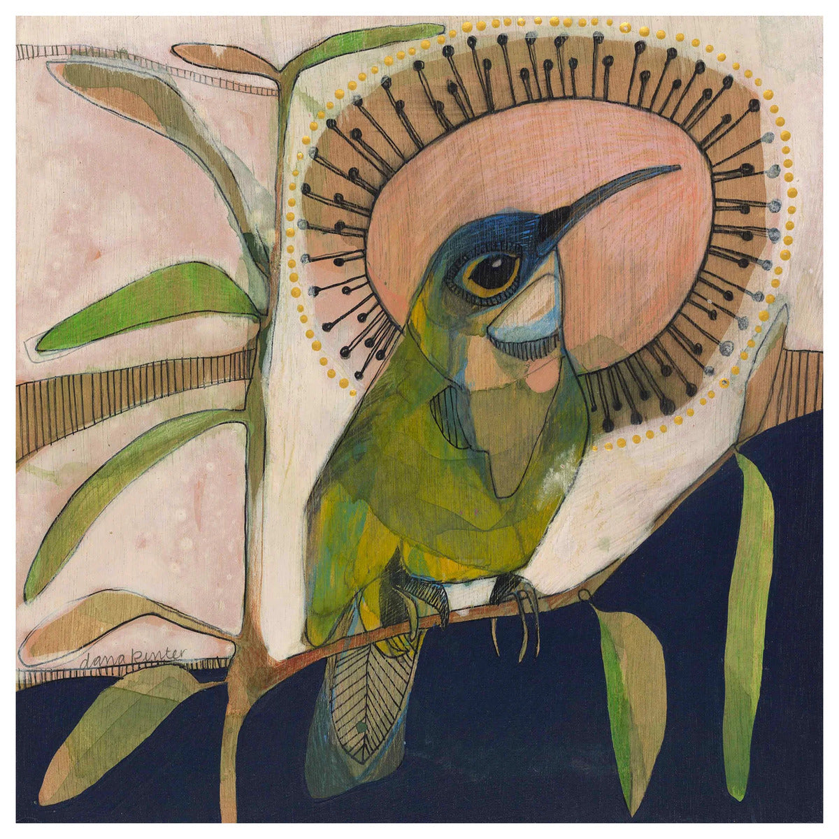 Eastern Spinebill and Eucalyptus