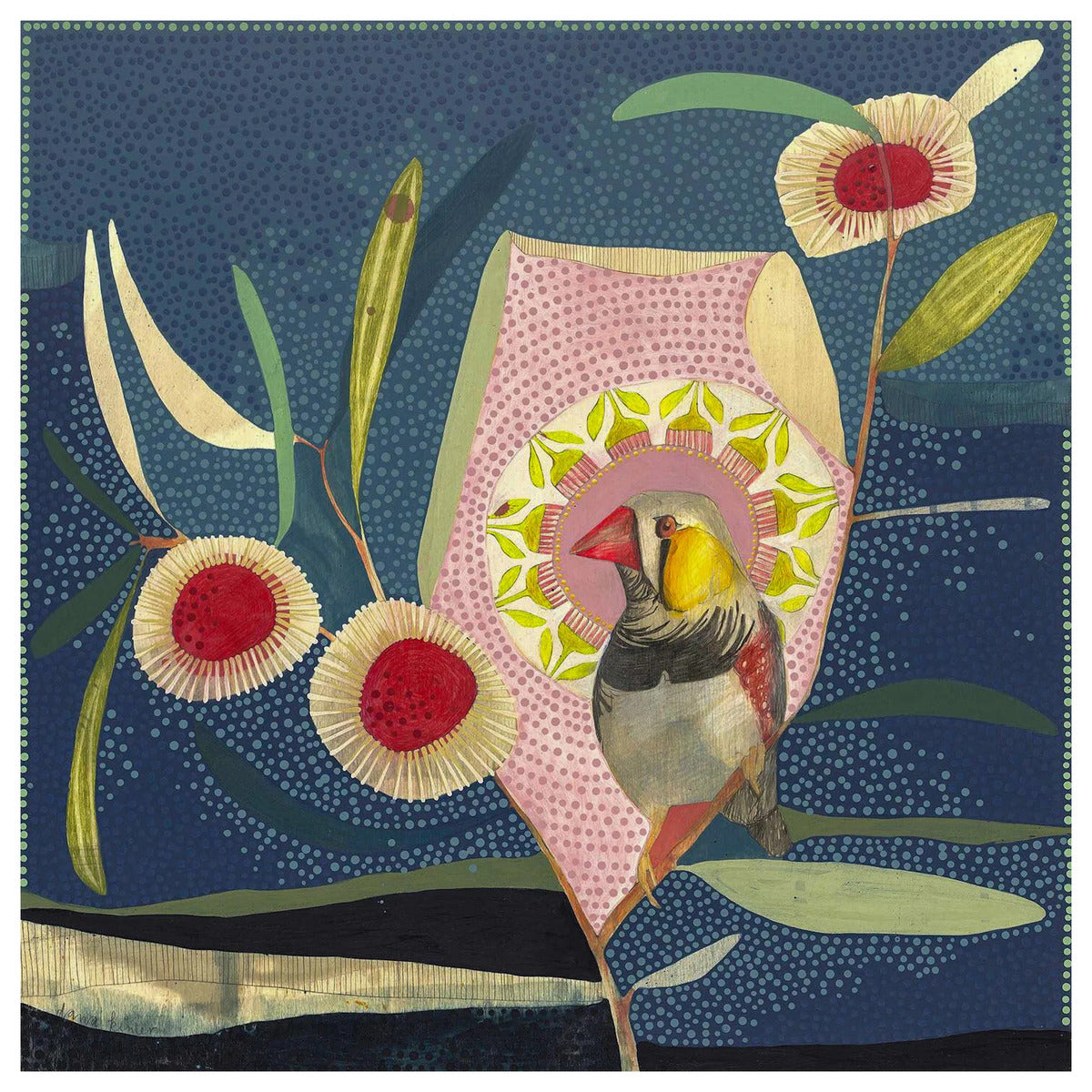 The Air of Tomorrow I, Zebra Finch and Hakea