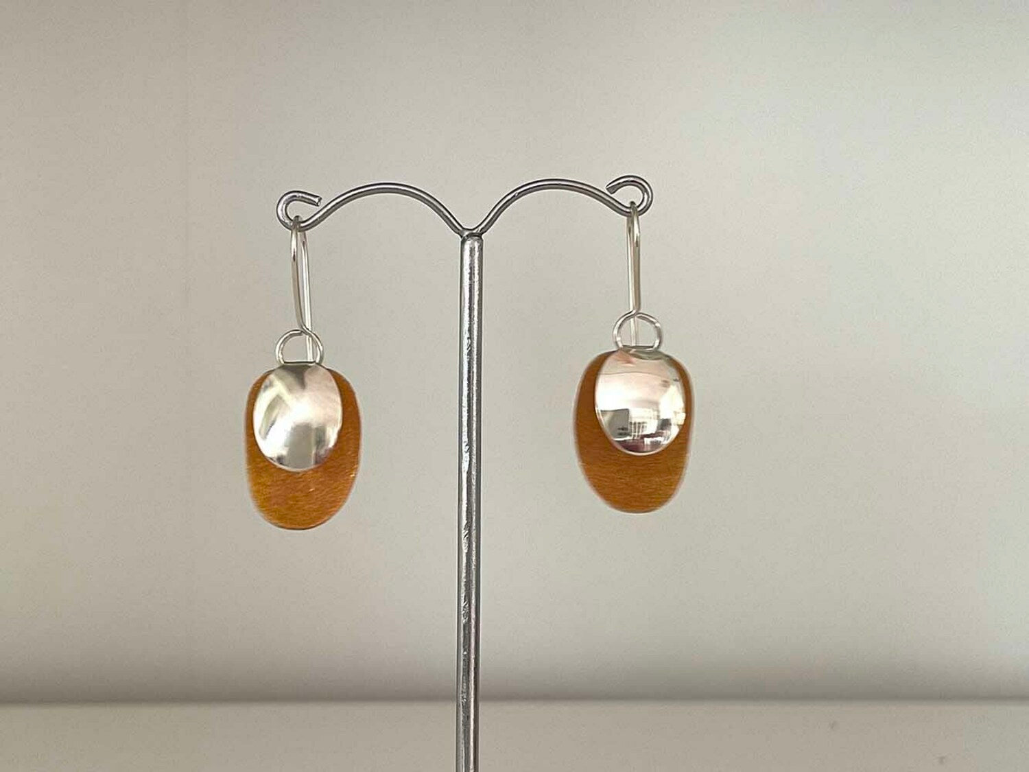 Folde Oval Earrings