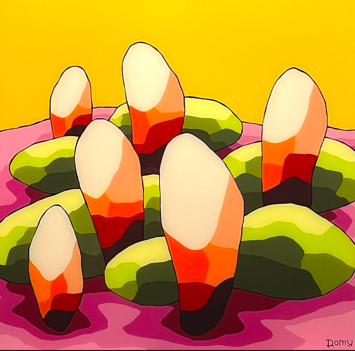 Yellow Sky Landscape