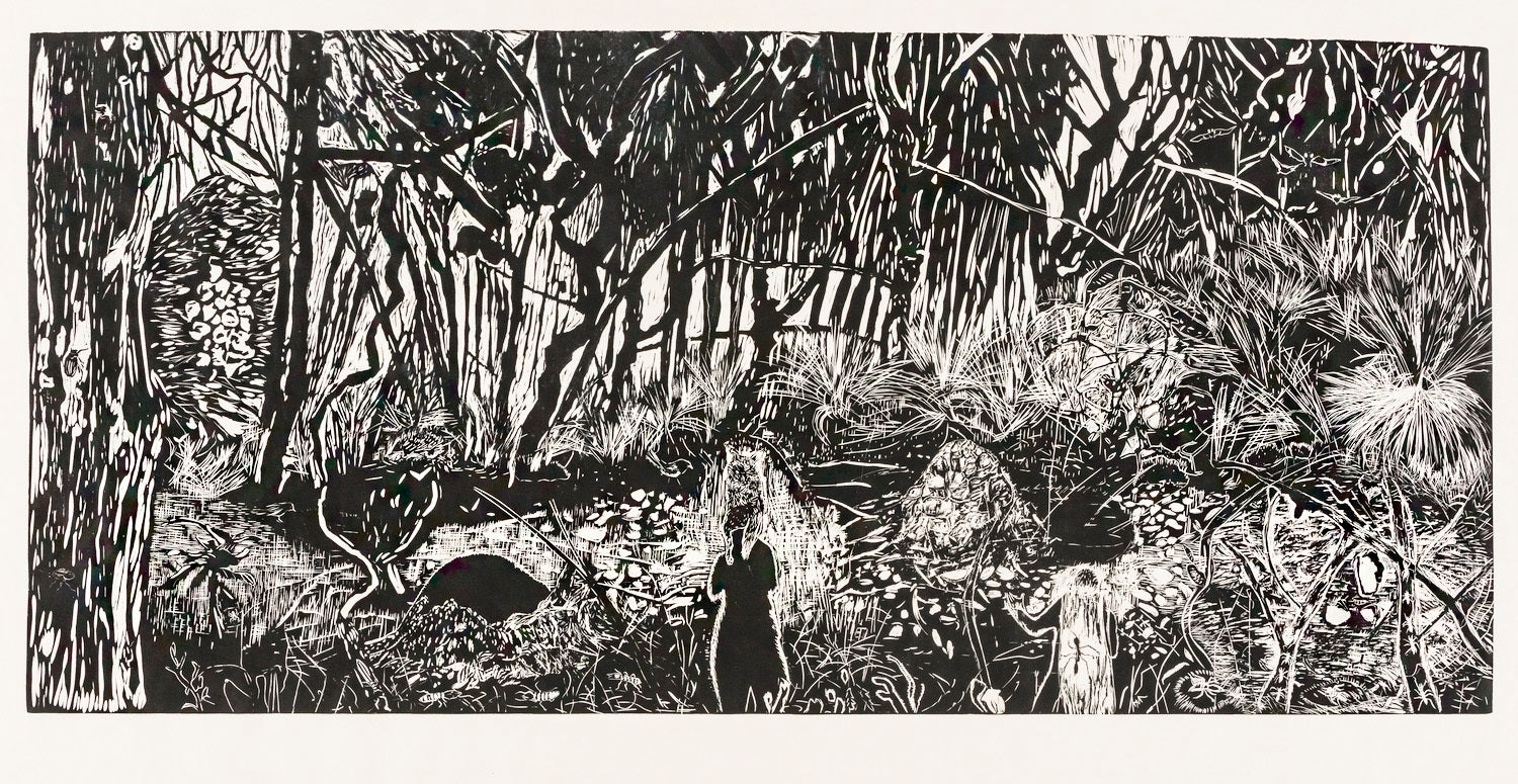 Lulu's Evening Walk (uncoloured)