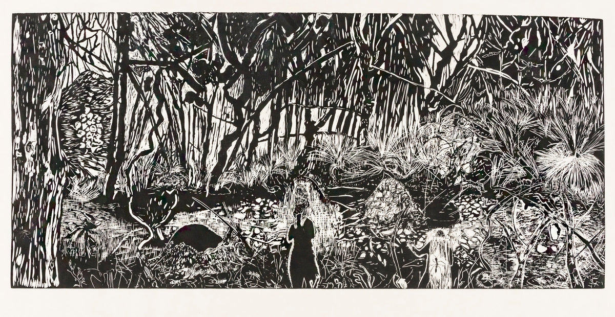 Lulu's Evening Walk (uncoloured)