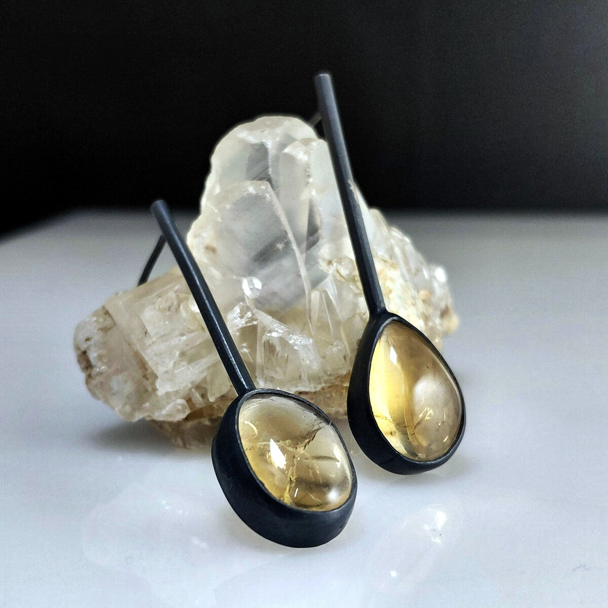 Citrine Pendulum Earrings