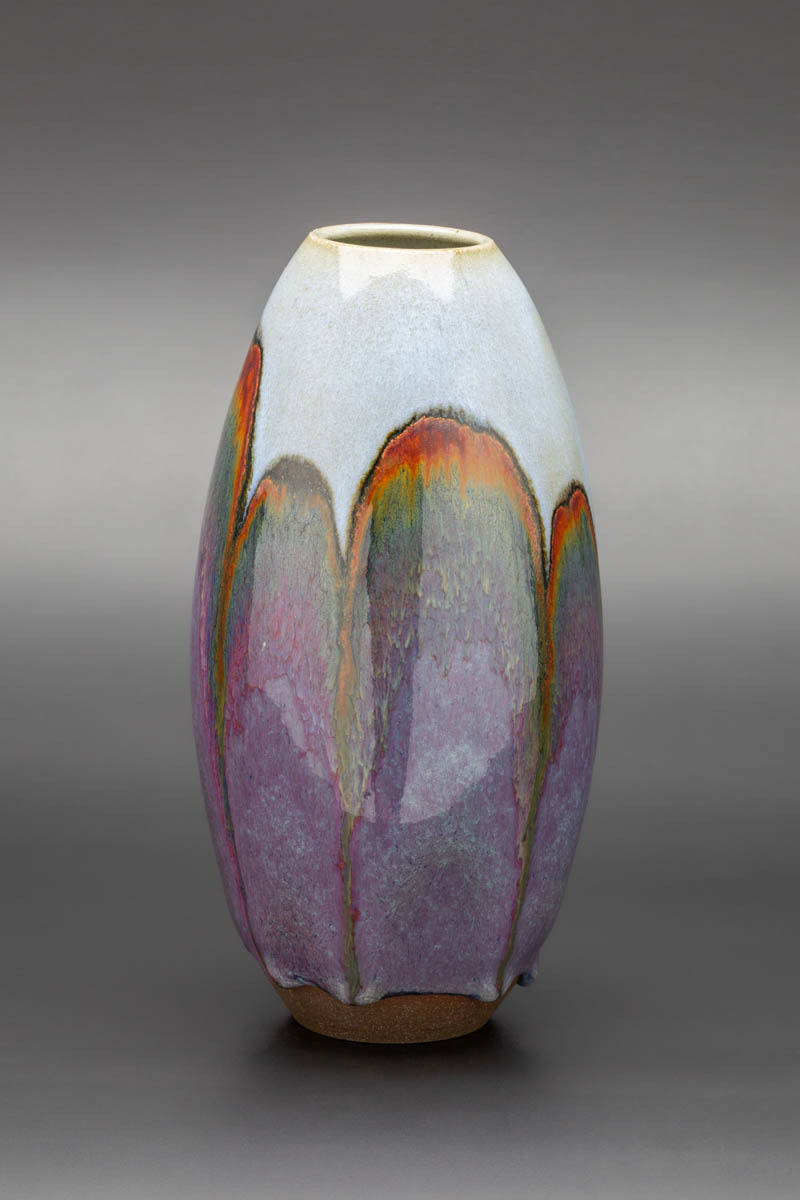 Mauve Rust Arches - Vase