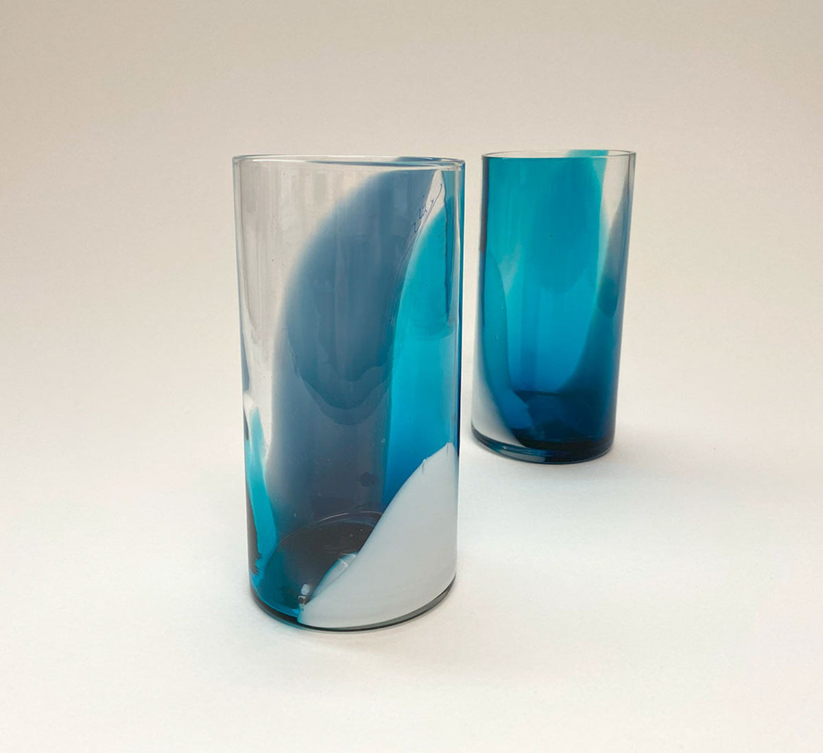 Mixed Colour Blue Tumblers