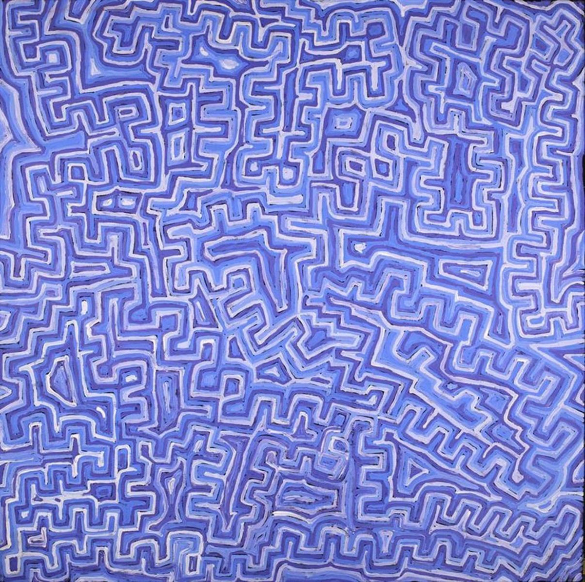 Pauline Napangardi Gallagher - Lukarrara Jukurrpa (DesertFringe-rush Seed Dreaming)