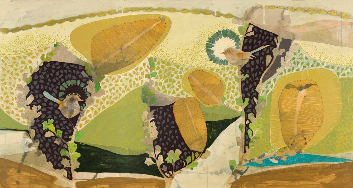 A Wish on the Wind, Little Blue Wrens and Cut Leaf Banksia