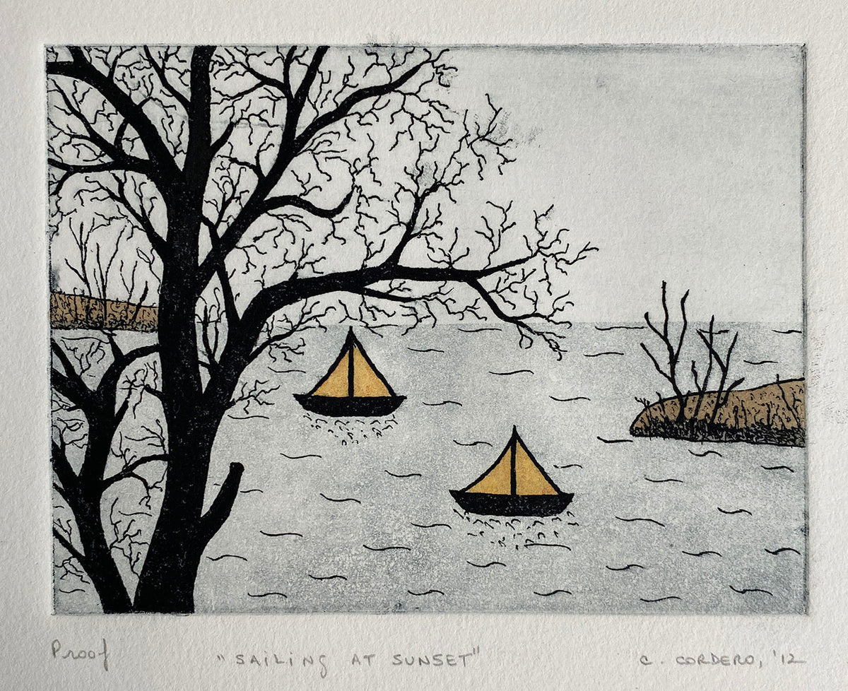 Sailing at Sunset (Proof)