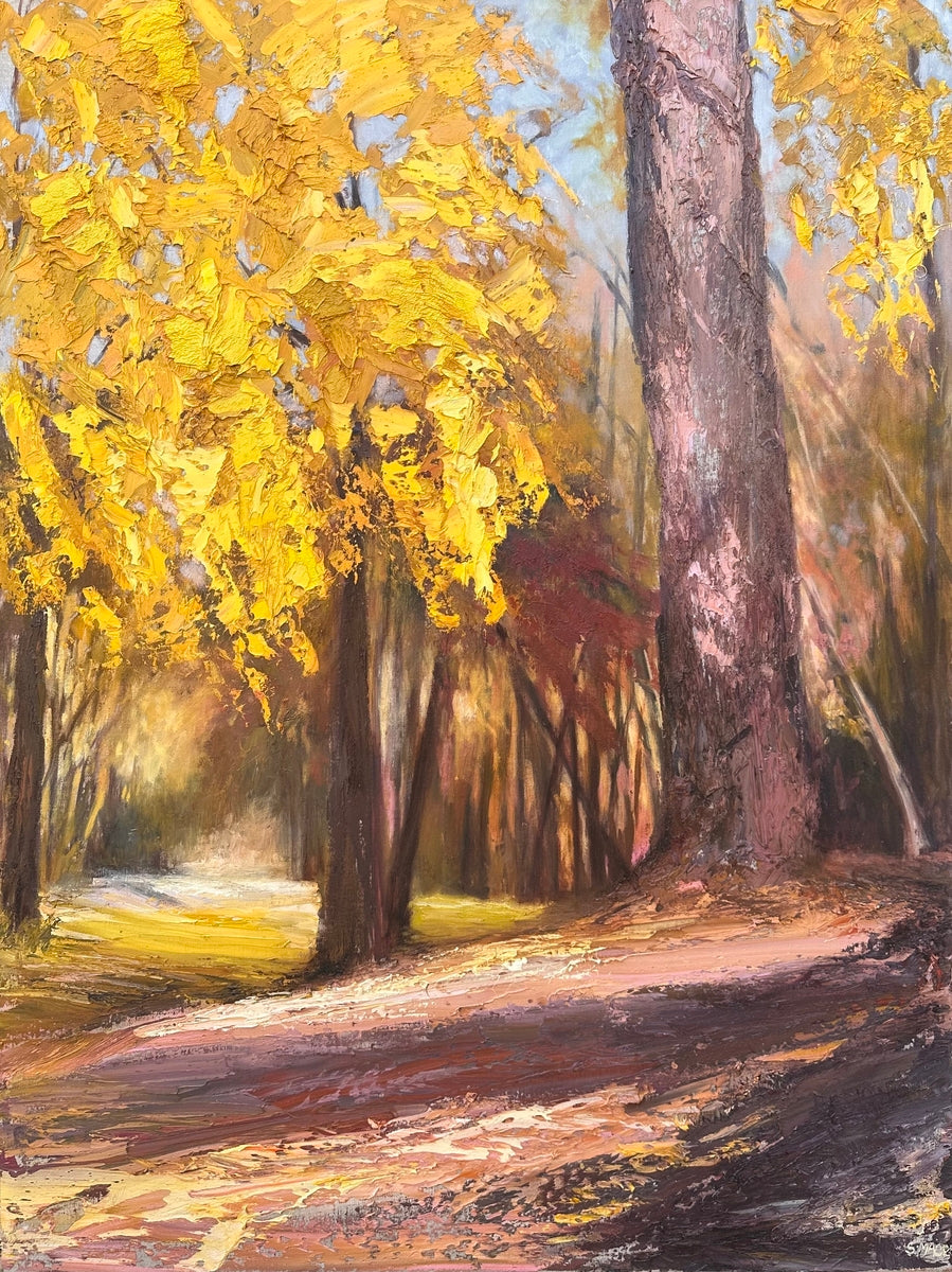 Light Through Amber Leaves