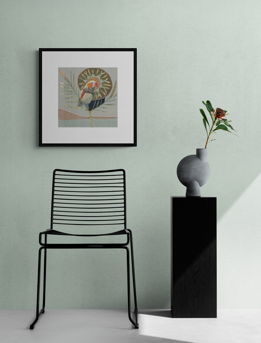 Finch And Bottlebrush