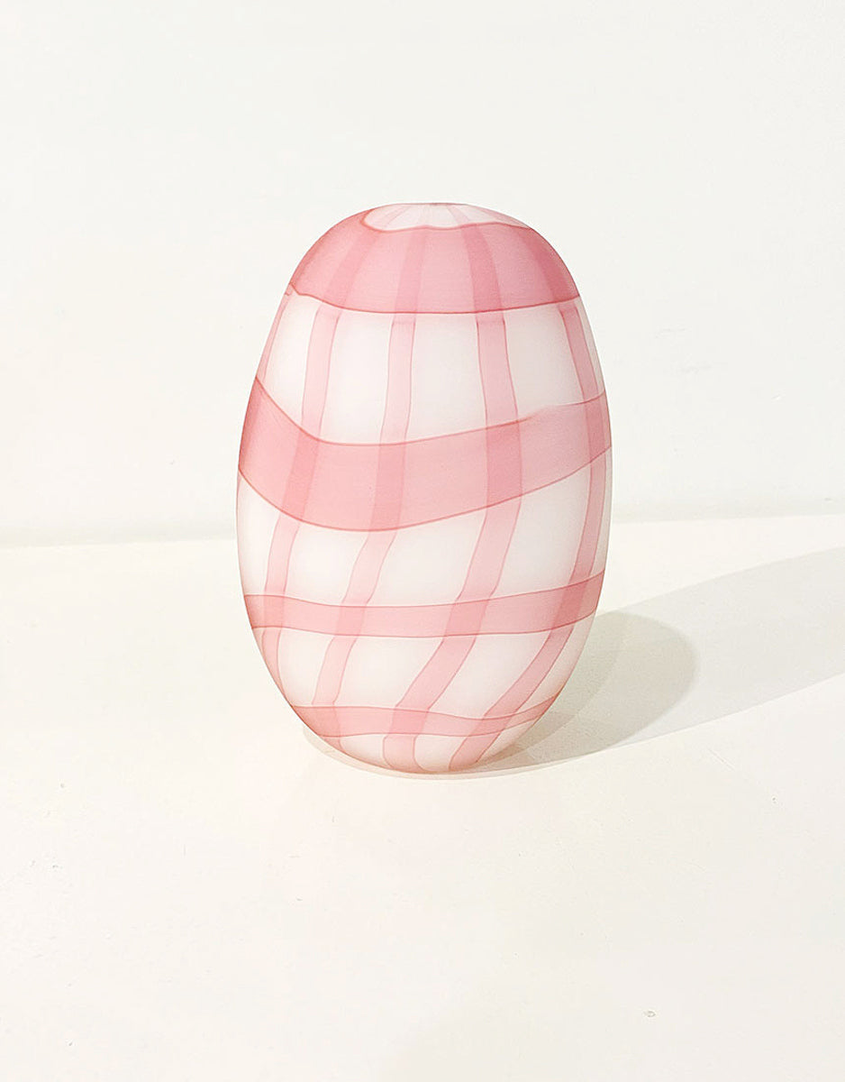 Gingham Vessel - Pink